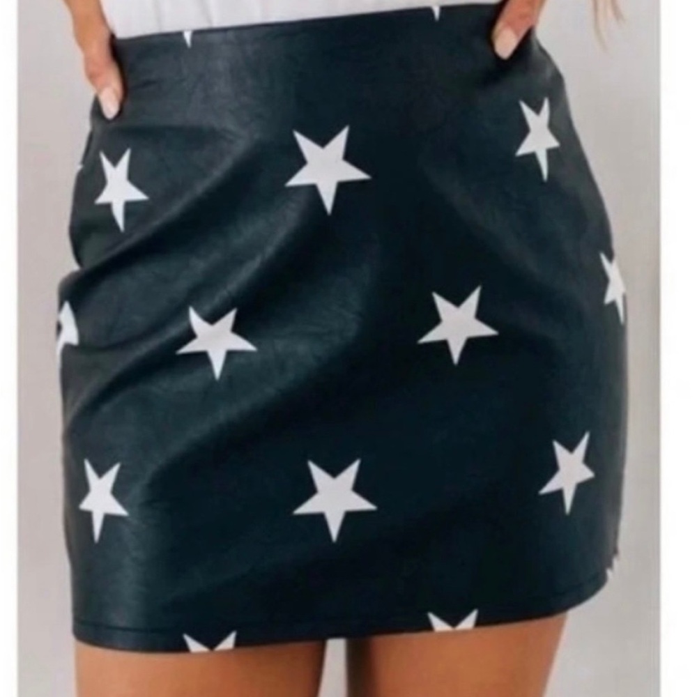 Altar’d State Leather Mini Skirt size XS
